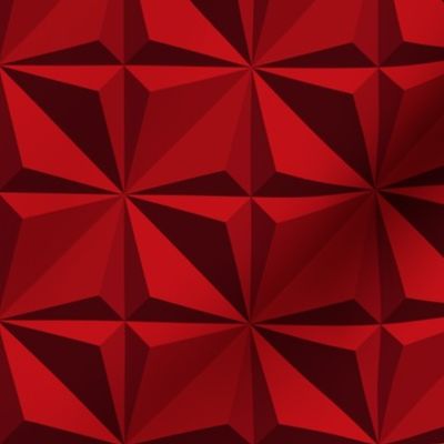 Electric Red 3D Wallpaper embossed diamonds