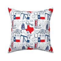 texas items red white and blu