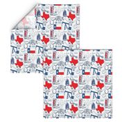 texas items red white and blu