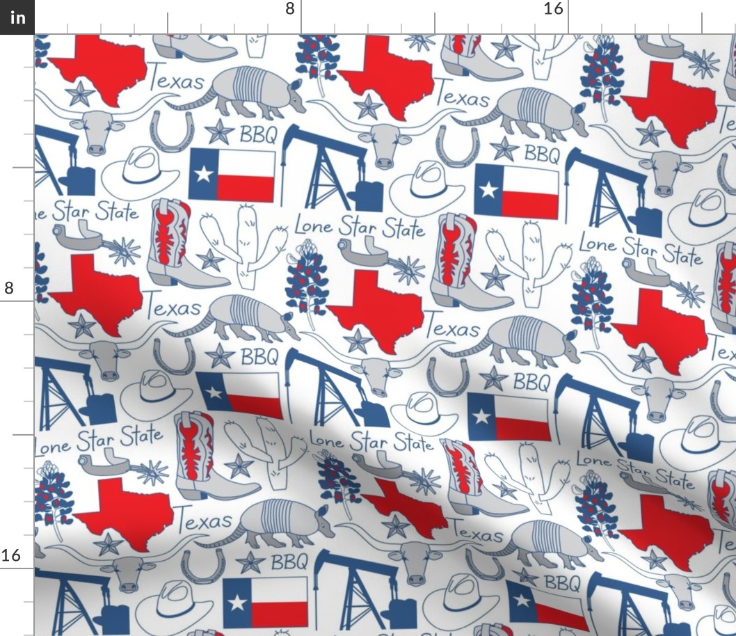texas items red white and blu