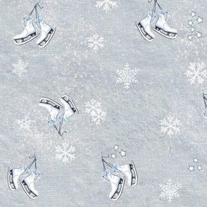 Ice skating on Snowflakes 