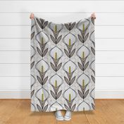 Calla Lily - large scale - calla lilies, lily, floral pattern, geometric florals