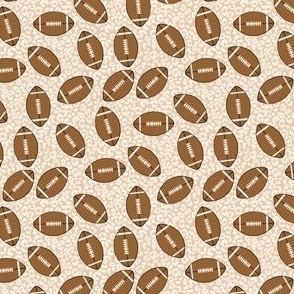 SMALL  cheetah football - leopard print football fabric - girls football