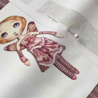 Cut and sew doll pattern - Blossom Fairy