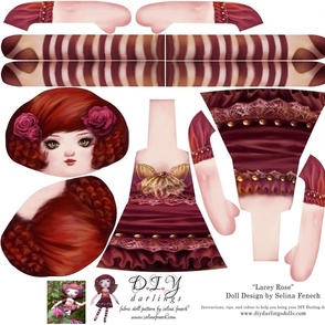 Cut and sew doll pattern - Lacey Rose Fairy