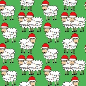Christmas Party Sheep - Green