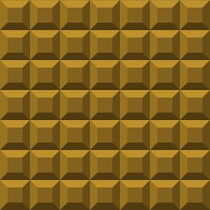 Mustard Yellow Wallpaper 3D squares