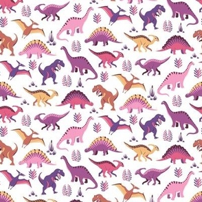 Dinosaur Vegetation Scatter - Pink Version