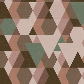 Triangle and Hexagon Arrangement in earth neutrals