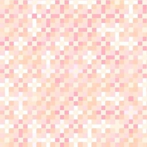 Mosaic of uneven squares, creamy beige gamma, Small scale