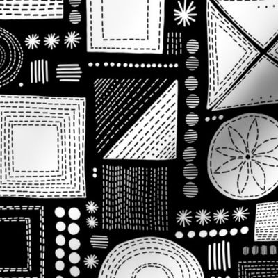 Embroidery geometrics 
