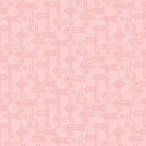 Pink Blush Geometric Arrows by Angel Gerardo