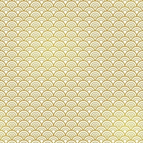 Chinese wave golden pattern