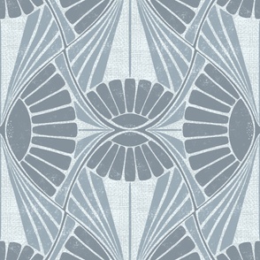 Geometrical Sunflower Blue Gray 