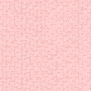 Pink Blush Geometric Arrows - Small Scale by Angel Gerardo