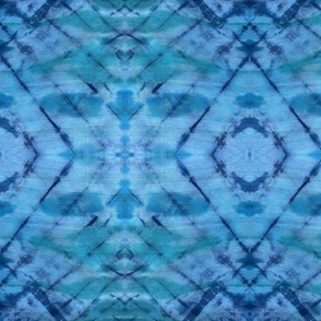 Indigo and Turquoise Linen