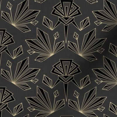 Art Deco Neutral Geometric - Medium