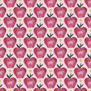 Watercolor Apples - Pink