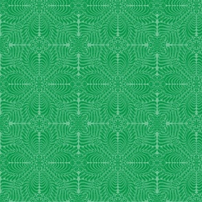 Green floral tile