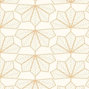 Geometric Rattan leaf