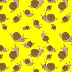 Smaller Snail Pattern Yellow