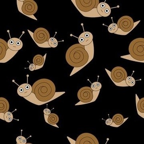 Snail Pattern Black