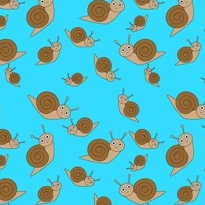 Smaller Snail Pattern Blue