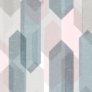 Deco Mod Hex Reflections M+M Sorbet Large by Friztin