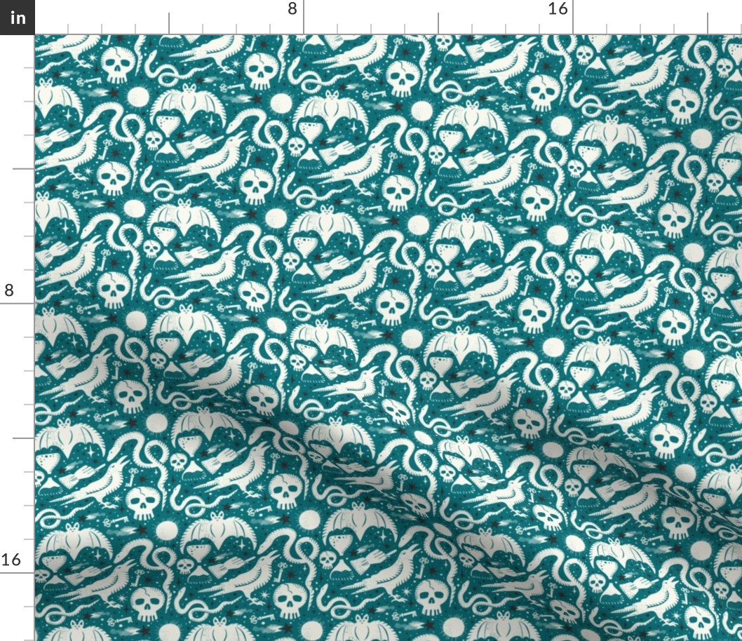 Mysteria - Teal Ivory Small Scale