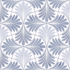 Neutral Art Deco Tiles- Gray Blue