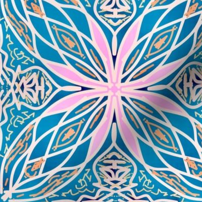 Al-hambra pink turquoise  trending current wallpaper table runner tablecloth napkin placemat wallpaper dining pillow duvet cover throw blanket curtain drape upholstery cushion duvet cover clothing shirt wallpaper fabric living home decor 