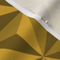 Retro 3D diamonds mustard yellow panels