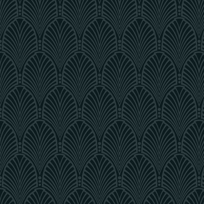 Deco Pattern Charcoal Large