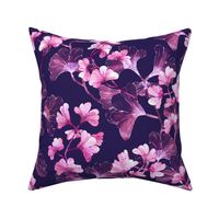 Pink Purple Gingko Large Scale