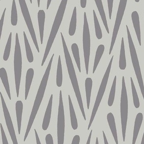 medium minimalistic geo drips in gray