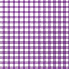 Purple And White Check - Small (Halloween Collection)