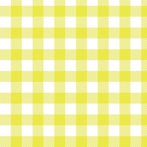 Yellow And White Check - Medium (Halloween Collection)