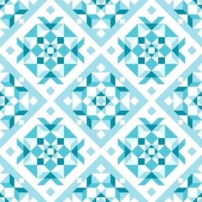 Ice Crystal Quilt // 18 inch