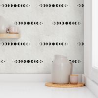moon phases on grey