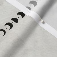 moon phases on grey