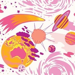 In Space Solar System Pink