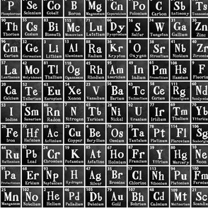 Periodic Table Black 1/2 Size