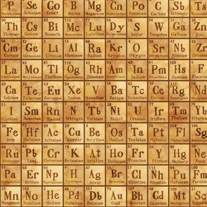  Periodic Table Tan 1/2 Size