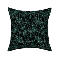 Spiderwebs Turquoise 1/2 Size