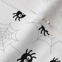 spiders and webs black and white » halloween