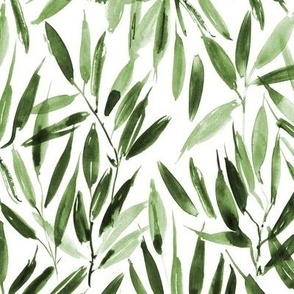 modern jungle vibes - watercolor leaves - nature branches greenery - forest tree a063-11