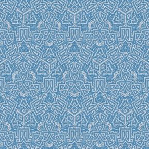 Ornate Blue Gray Geometric © Gingezel™ 2012