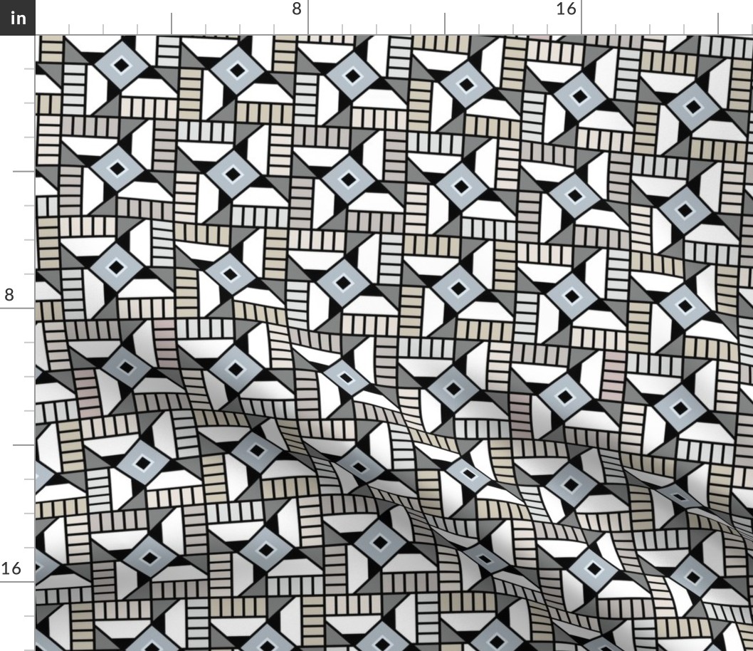 Enzo Geometric Pencil Squares - medium  ©designsbyroochita