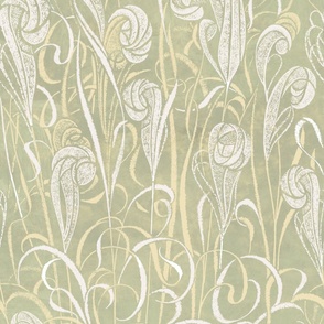Winter Sage Grass Wallpaper