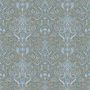 Earthy Damask Calm